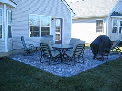Harvest and Dakota Blend Brickstone, 45 degree Herringbone Pattern