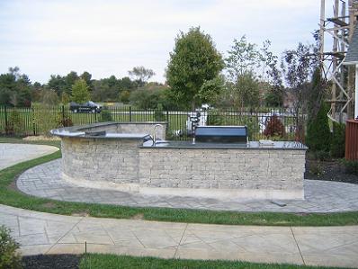 Built in Grill, Pewter Blend Covenrty and Double Sided Coventry Wall