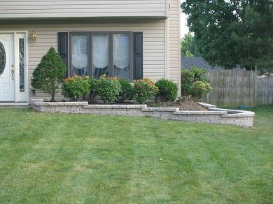 Cascading Retaining Wall