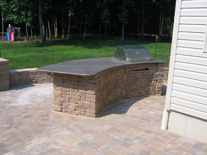 Built in Grill, Harvest Blend Covenrty Wall
