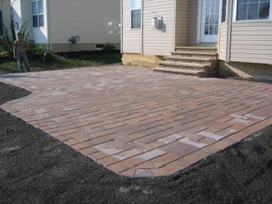 Completed Project, Harvest Blend Village Square in a Random Pattern